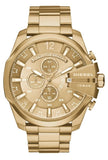 Buy Shop Diesel Mega Chief Chronograph Gold Dial Gold Steel Strap Watch For Men - DZ4360 USA Online