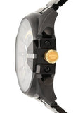Buy Shop Diesel Mega Chief Chronograph Grey Dial Black Steel Strap Watch For Men - DZ4479 USA Online
