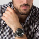 Buy Shop Diesel Mega Chief Chronograph Grey Dial Grey Steel Strap Watch for Men - DZ4282 USA Online