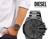 Buy Shop Diesel Mega Chief Chronograph Grey Dial Grey Steel Strap Watch for Men - DZ4282 USA Online