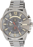 Buy Shop Diesel Mega Chief Chronograph Grey Dial Grey Steel Strap Watch For Men - DZ4421 USA Online