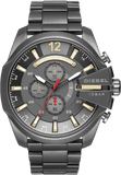 Buy Shop Diesel Mega Chief Chronograph Grey Dial Grey Steel Strap Watch For Men - DZ4421 USA Online