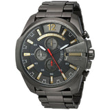 Buy Shop Diesel Mega Chief Chronograph Grey Dial Grey Steel Strap Watch For Men - DZ4421 USA Online