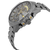 Buy Shop Diesel Mega Chief Chronograph Grey Dial Grey Steel Strap Watch For Men - DZ4466 USA Online