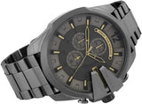 Buy Shop Diesel Mega Chief Chronograph Grey Dial Grey Steel Strap Watch For Men - DZ4466 USA Online