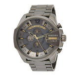 Buy Shop Diesel Mega Chief Chronograph Grey Dial Grey Steel Strap Watch For Men - DZ4466 USA Online