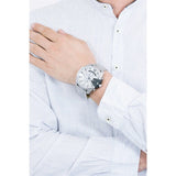Buy Shop Diesel Mega Chief Chronograph Silver Dial Silver Steel Strap Watch For Men - DZ4501 USA Online