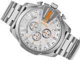 Buy Shop Diesel Mega Chief Chronograph White Dial Silver Steel Strap Watch For Men - DZ4328 USA Online