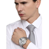 Buy Shop Diesel Mega Chief Chronograph White Dial Silver Steel Strap Watch For Men - DZ4477 USA Online