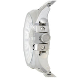 Buy Shop Diesel Mega Chief Chronograph White Dial Silver Steel Strap Watch For Men - DZ4477 USA Online
