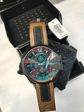 Buy Shop Diesel Mega Chief Quartz Black Dial Two Tone Leather Strap Watch For Men - DZ4305 USA Online