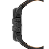 Buy Shop Diesel Mega Chief Quartz Black Dial Two Tone Leather Strap Watch For Men - DZ4305 USA Online