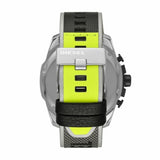 Buy Shop Diesel Mega Chief Chronograph Black Dial Grey Nylon Strap Watch For Men - DZ4523 USA Online