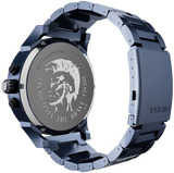 Buy Shop Diesel Daddy 2.0 Chronograph Grey Dial Blue Steel Strap Watch For Men - DZ7414 USA Online