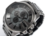 Buy Shop Diesel Mega Chief Chronograph Grey Dial Grey Steel Strap Watch for Men - DZ4282 USA Online