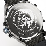 Buy Shop Diesel Mr Daddy 2.0 Chronograph Grey Dial Black Nylon Strap Watch For Men - DZ7420 USA Online