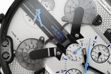 Buy Shop Diesel Mr Daddy 2.0 Chronograph Grey Dial Black Nylon Strap Watch For Men - DZ7420 USA Online
