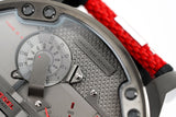 Buy Shop Diesel Mr Daddy 2.0 Chronograph Grey Dial Red Rubber Strap Watch For Men - DZ7423 USA Online
