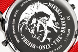 Buy Shop Diesel Mr Daddy 2.0 Chronograph Grey Dial Red Rubber Strap Watch For Men - DZ7423 USA Online