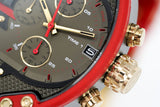 Buy Shop Diesel Mr Daddy 2.0 Chronograph Grey Dial Red Rubber Strap Watch For Men - DZ7430 USA Online