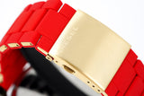 Buy Shop Diesel Mr Daddy 2.0 Chronograph Grey Dial Red Rubber Strap Watch For Men - DZ7430 USA Online