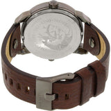 Buy Shop Diesel Mini Daddy Analog Blue Dial Brown Leather Strap Watch For Men - DZ7339 USA Online