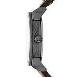 Buy Shop Diesel Mini Daddy Analog Blue Dial Brown Leather Strap Watch For Men - DZ7339 USA Online