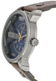 Buy Shop Diesel Mini Daddy Analog Blue Dial Brown Leather Strap Watch For Men - DZ7339 USA Online