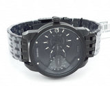 Buy Shop Diesel Mini Daddy Dual Time Black Dial Black Stainless Steel Strap Watch For Men - DZ7316 USA Online