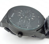 Buy Shop Diesel Mini Daddy Dual Time Black Dial Black Stainless Steel Strap Watch For Men - DZ7316 USA Online