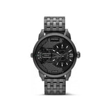 Buy Shop Diesel Mini Daddy Dual Time Black Dial Black Stainless Steel Strap Watch For Men - DZ7316 USA Online