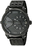 Buy Shop Diesel Mini Daddy Dual Time Black Dial Black Stainless Steel Strap Watch For Men - DZ7316 USA Online