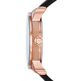 Buy Shop Diesel Mini Daddy Dual Time Black & Gold Dial Black Leather Strap Watch For Men - DZ7317 USA Online