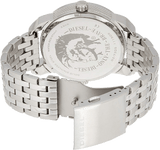 Buy Shop Diesel Mini Daddy Dual Time Silver Dial Stainless Steel Watch For Men - DZ7305 USA Online