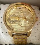Buy Shop Diesel Mini Daddy Gold Dial Gold Steel Strap Watch For Men - DZ7306 USA Online