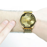 Buy Shop Diesel Mini Daddy Gold Dial Gold Steel Strap Watch For Men - DZ7306 USA Online
