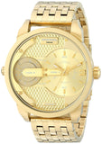 Buy Shop Diesel Mini Daddy Gold Dial Gold Steel Strap Watch For Men - DZ7306 USA Online