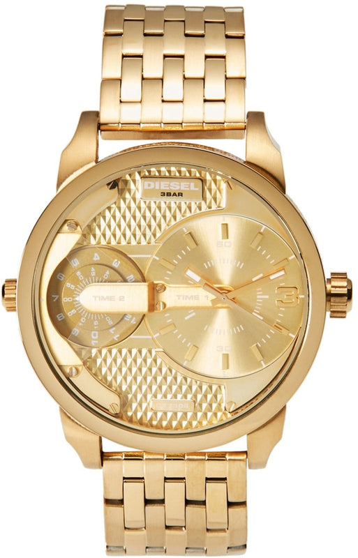 Buy Shop Diesel Mini Daddy Gold Dial Gold Steel Strap Watch For Men - DZ7306 USA Online