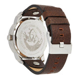 Buy Shop Diesel Mini Daddy LIght Blue Dial Brown Leather Strap Watch For Men - DZ7321 USA Online