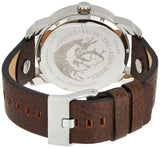 Buy Shop Diesel Mini Daddy LIght Blue Dial Brown Leather Strap Watch For Men - DZ7321 USA Online