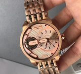 Buy Shop Diesel Mini Daddy Rose Gold Dial Rose Gold Steel Strap Watch For Men - DZ7318 USA Online