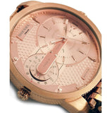 Buy Shop Diesel Mini Daddy Rose Gold Dial Rose Gold Steel Strap Watch For Men - DZ7318 USA Online