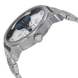 Buy Shop Diesel Mini Daddy Dual Time Silver Dial Stainless Steel Watch For Men - DZ7305 USA Online