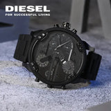 Buy Shop Diesel Mr Daddy 2.0 Chronograph Black Dial Black Steel Strap Watch For Men - DZ7396 USA Online