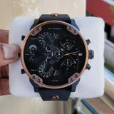 Buy Shop Diesel Mr Daddy 2.0 Chronograph Black Dial Black Steel Strap Watch For Men - DZ7400 USA Online
