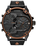 Buy Shop Diesel Mr Daddy 2.0 Chronograph Black Dial Black Steel Strap Watch For Men - DZ7400 USA Online