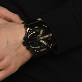 Buy Shop Diesel Mr. Daddy 2.0 Chronograph Black Dial Black Steel Strap Watch For Men - DZ7435 USA Online