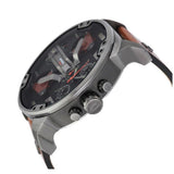 Buy Shop Diesel Mr Daddy 2.0 Chronograph Black Dial Brown Leather Strap Watch For Men - DZ7332 USA Online