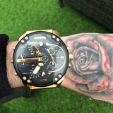 Buy Shop Diesel Mr Daddy 2.0 Chronograph Black Dial Gold Steel Strap Watch For Men - DZ7333 USA Online