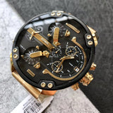 Buy Shop Diesel Mr Daddy 2.0 Chronograph Black Dial Gold Steel Strap Watch For Men - DZ7333 USA Online